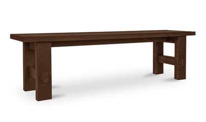 Moe's Home Collection Outdoor Bench Marina Outdoor Dining Table Brown Marina Outdoor Dining Table Brown