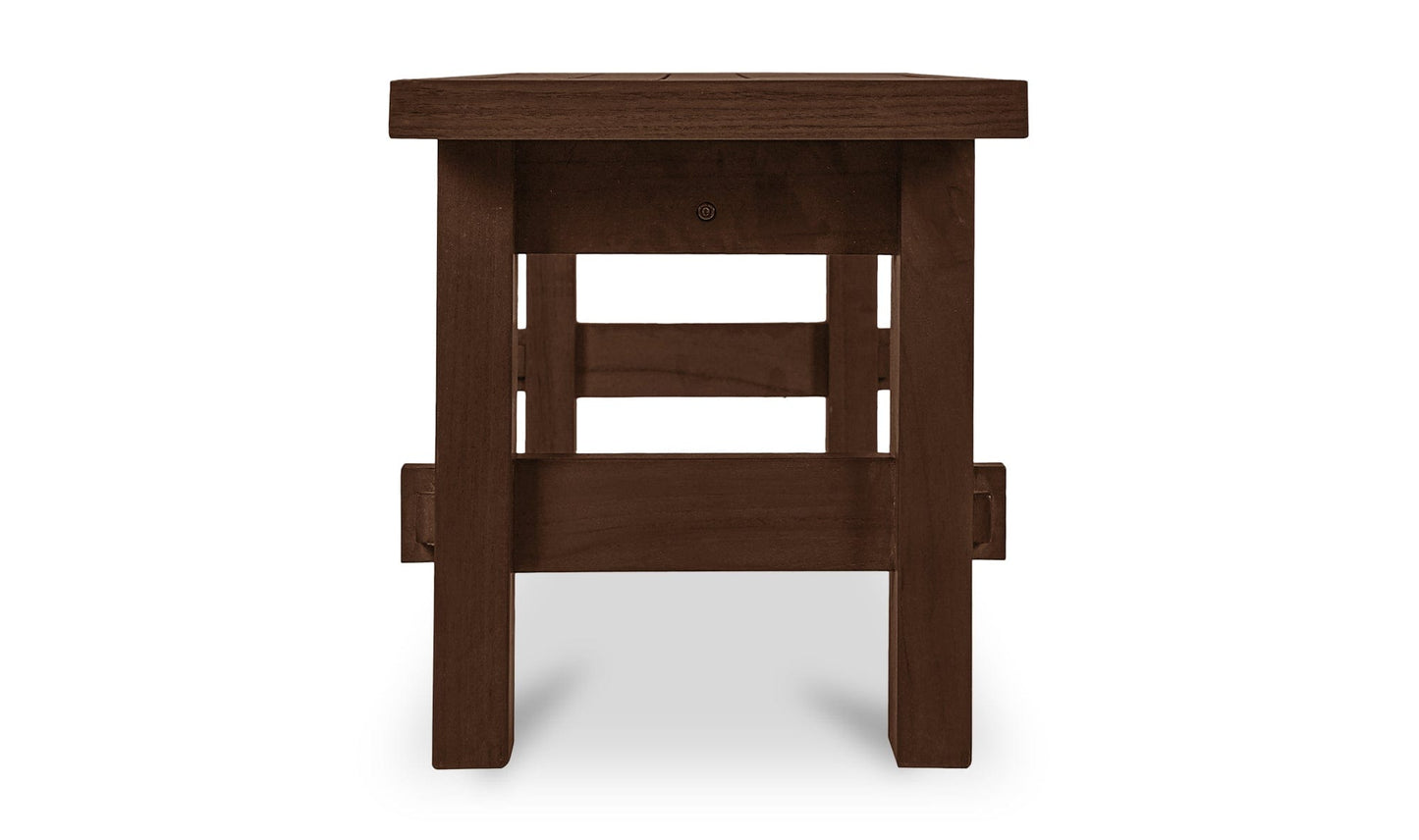 Moe's Home Collection Outdoor Bench Marina Outdoor Dining Table Brown Marina Outdoor Dining Table Brown