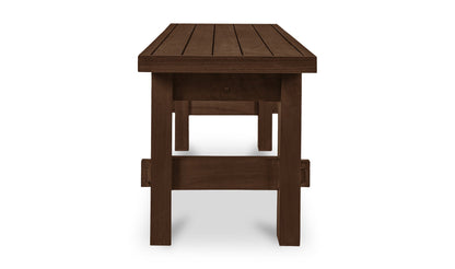 Moe's Home Collection Outdoor Bench Marina Outdoor Dining Table Brown Marina Outdoor Dining Table Brown
