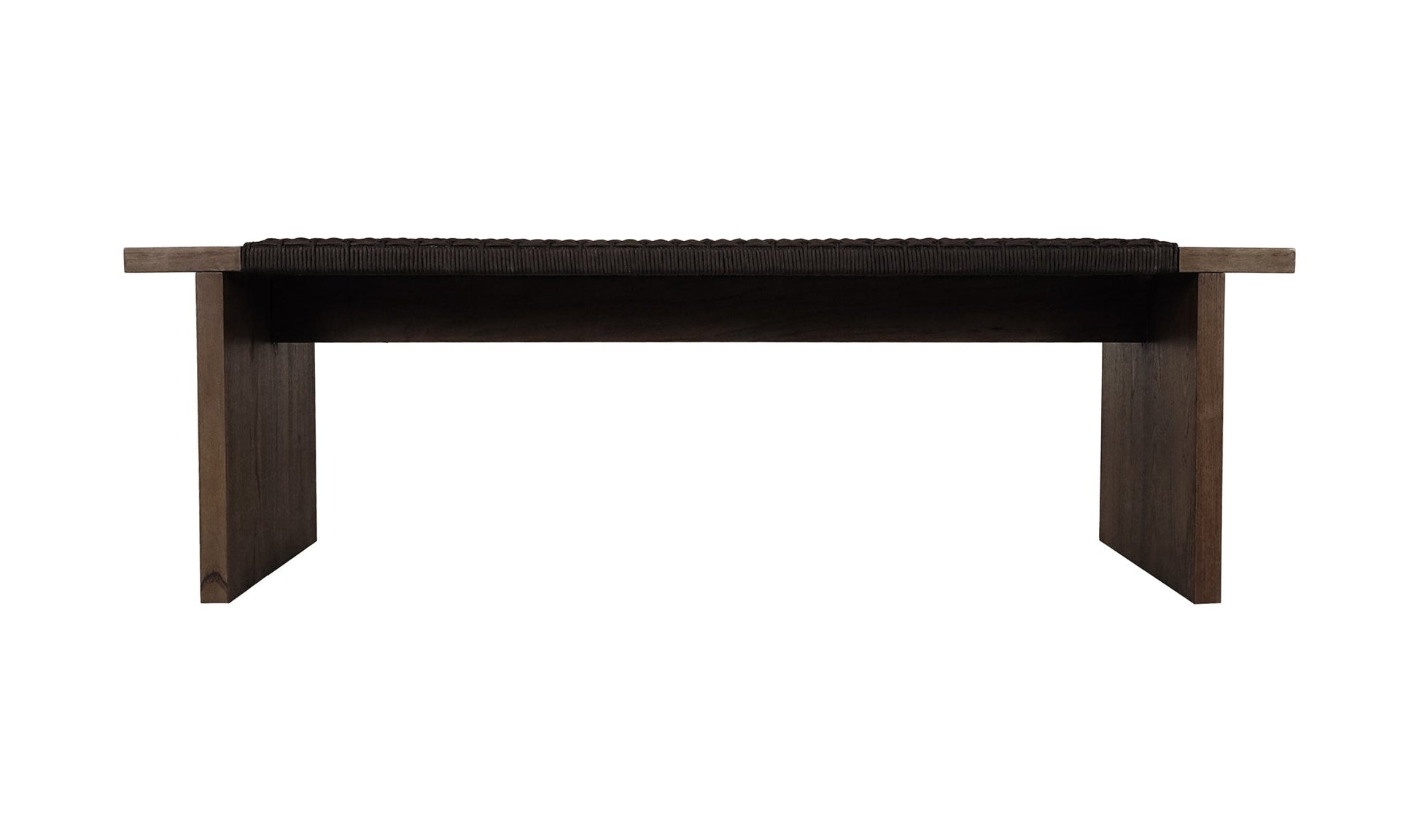 Moe's Home Collection Outdoor Bench Merritt Outdoor Bench Dark Brown Merritt Outdoor Bench Dark Brown