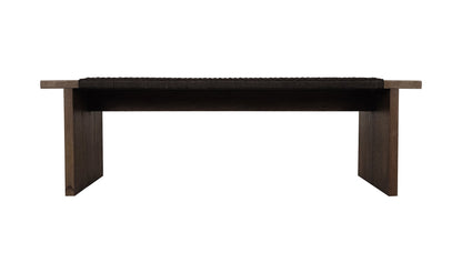 Moe's Home Collection Outdoor Bench Merritt Outdoor Bench Dark Brown Merritt Outdoor Bench Dark Brown
