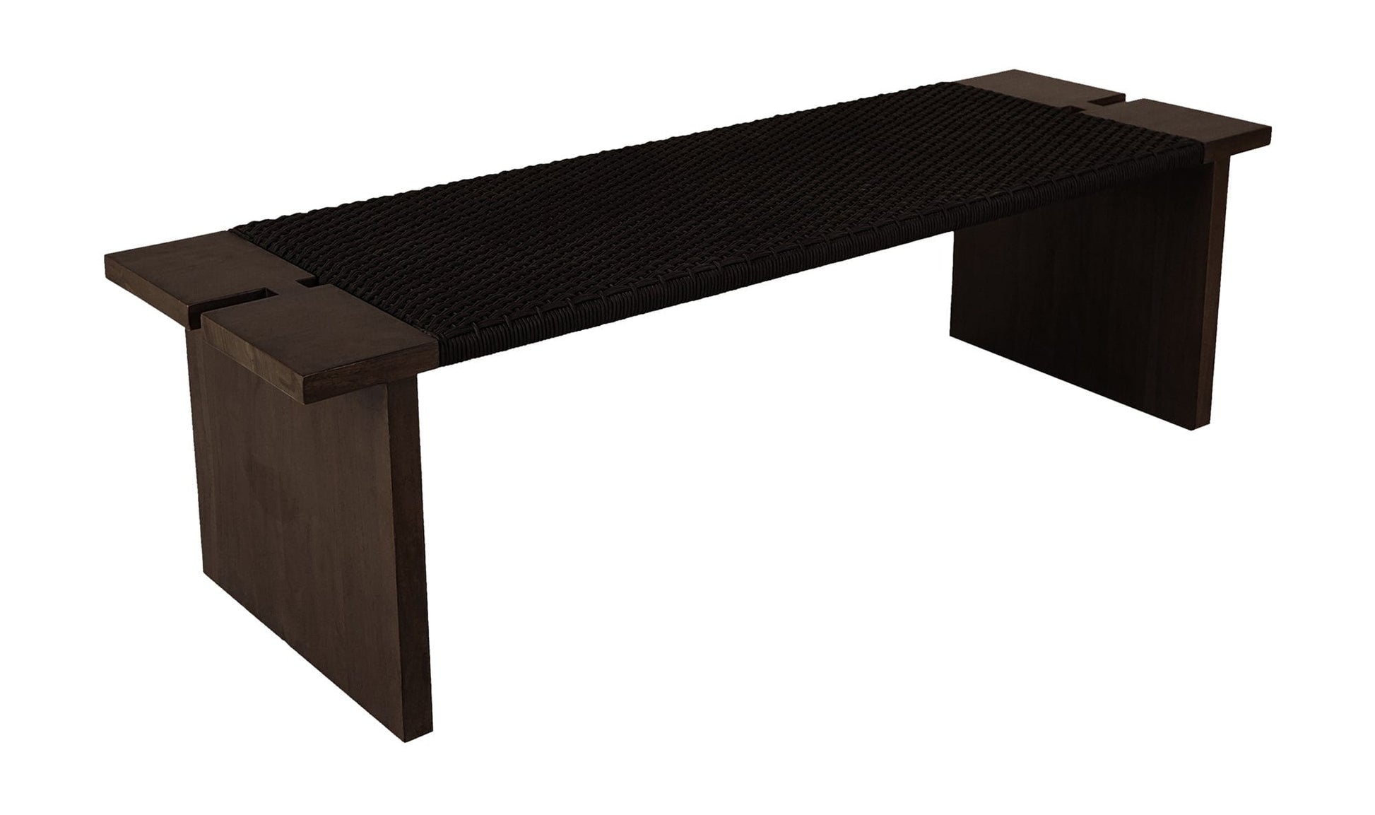 Moe's Home Collection Outdoor Bench Merritt Outdoor Bench Dark Brown Merritt Outdoor Bench Dark Brown