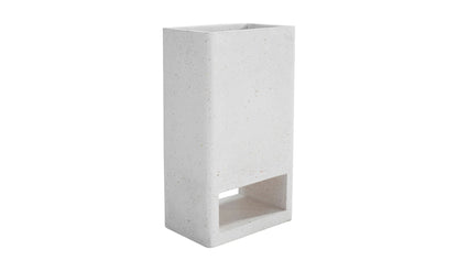 Moe's outdoor furniture Cream White BRISTOL PLANTER Enhance Your Outdoor Space with Premium Wood Ipe Planters - Shop Now!