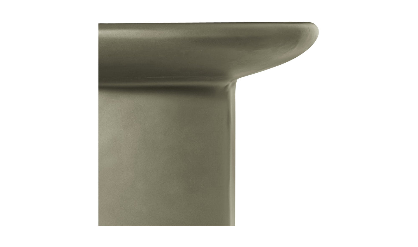 Moe's Home Collection Outdoor Side Table Manon Outdoor Side Table Deep Green Manon Outdoor Side Table Deep Green