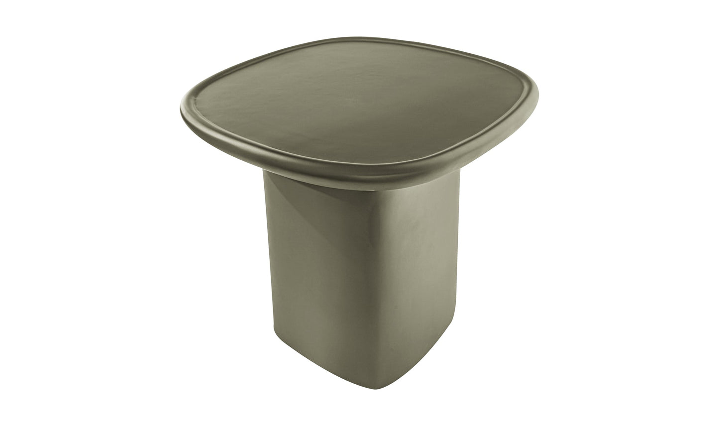 Moe's Home Collection Outdoor Side Table Manon Outdoor Side Table Deep Green Manon Outdoor Side Table Deep Green