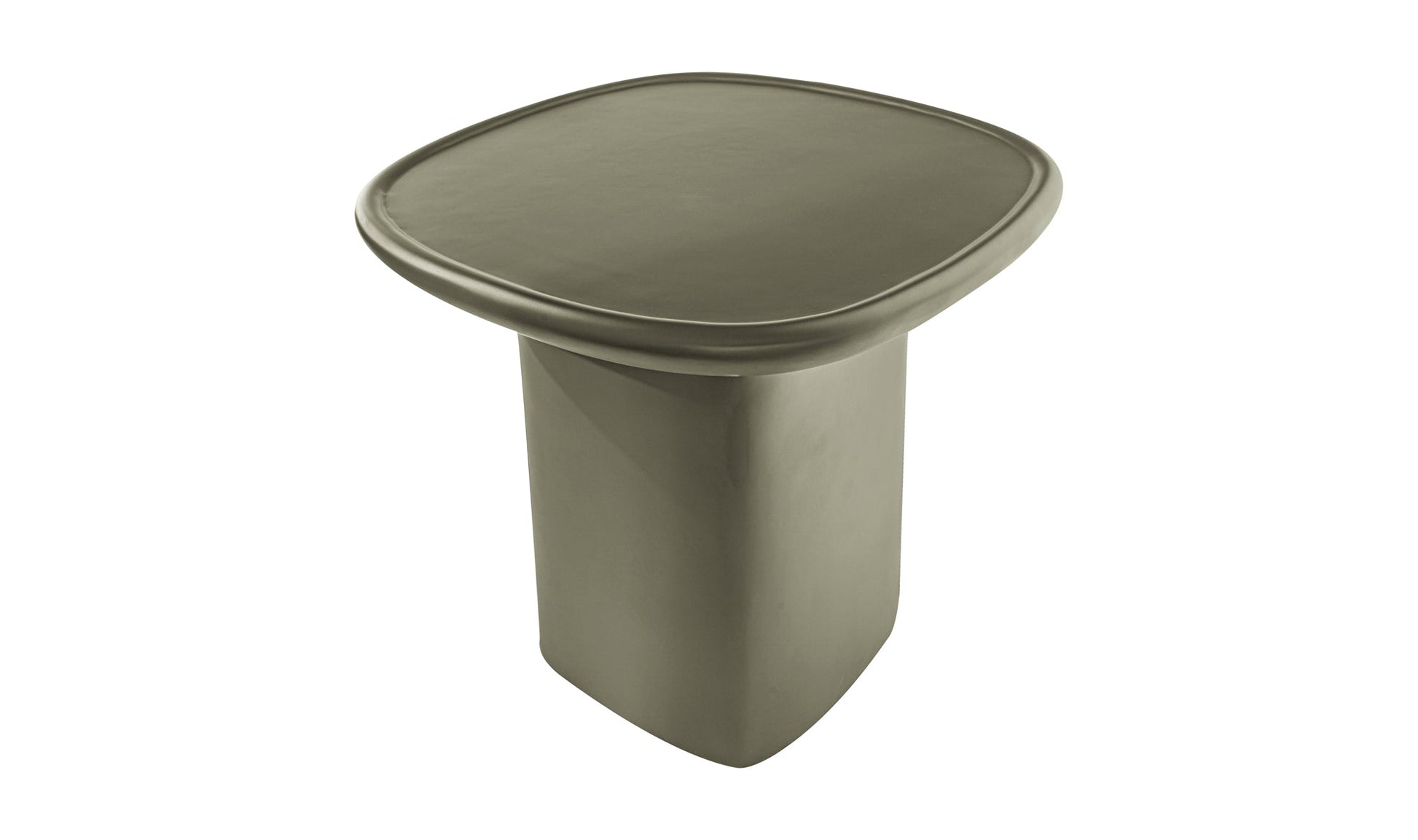 Moe's Home Collection Outdoor Side Table Manon Outdoor Side Table Deep Green Manon Outdoor Side Table Deep Green