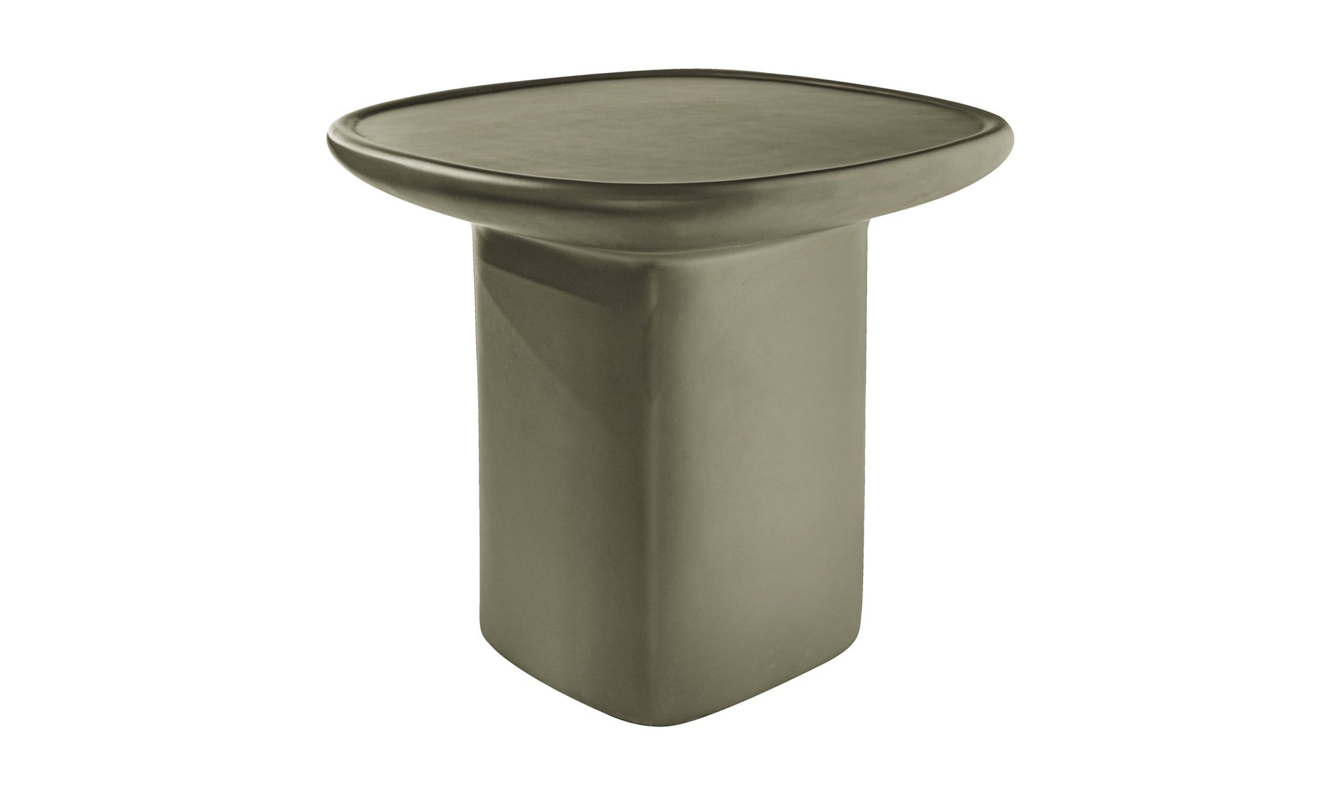 Moe's Home Collection Outdoor Side Table Manon Outdoor Side Table Deep Green Manon Outdoor Side Table Deep Green