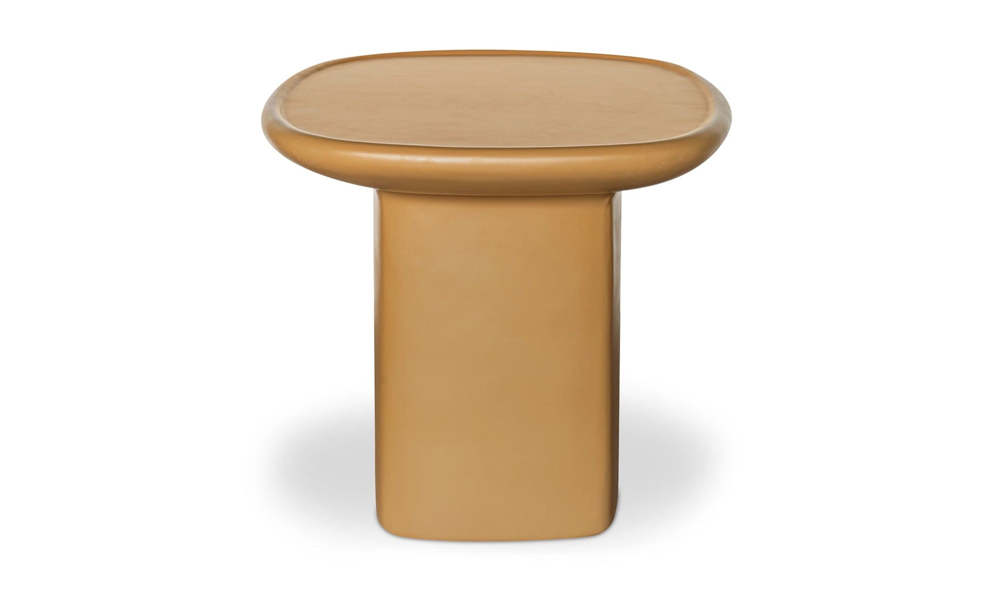 Moe's Home Collection Outdoor Side Table Manon Outdoor Side Table Deep Yellow Manon Outdoor Side Table Deep Yellow