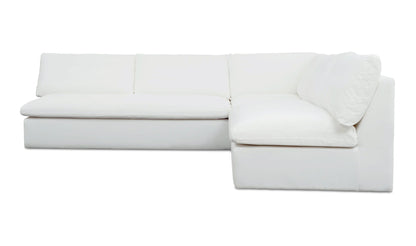 Moe's Home Collection Outdoor Sofas Miles Outdoor Modular 3 Piece White Miles Outdoor Modular 3 Piece White
