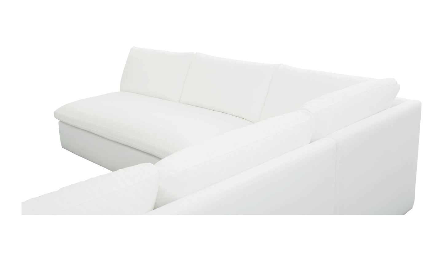 Moe's Home Collection Outdoor Sofas Miles Outdoor Modular 3 Piece White Miles Outdoor Modular 3 Piece White