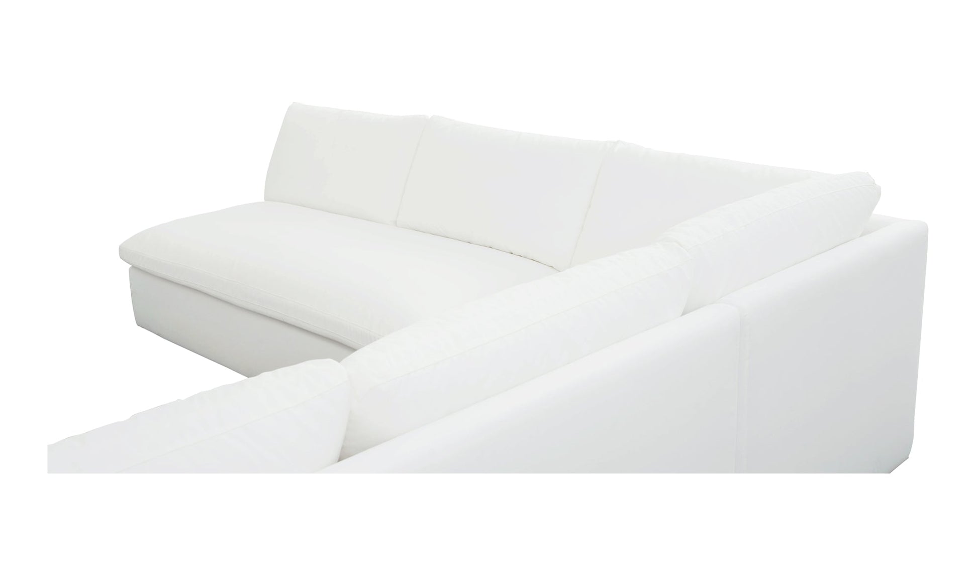 Moe's Home Collection Outdoor Sofas Miles Outdoor Modular 3 Piece White Miles Outdoor Modular 3 Piece White