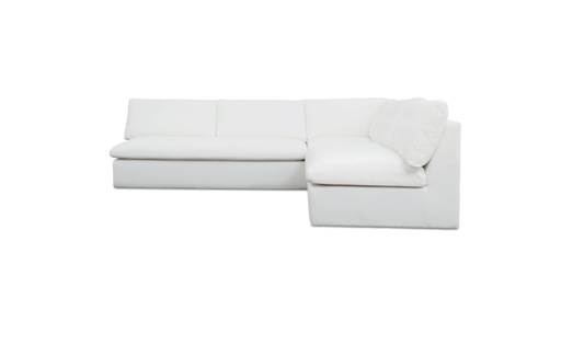 Moe's Home Collection Outdoor Sofas Miles Outdoor Modular 3 Piece White Miles Outdoor Modular 3 Piece White