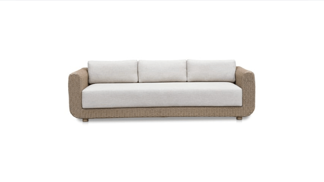 Moe's Home Collection Outdoor Sofas Soma Outdoor Sofa Natural Soma Outdoor Sofa Natural