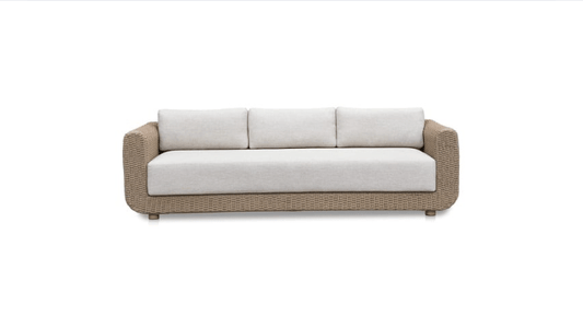 Moe's Home Collection Outdoor Sofas Soma Outdoor Sofa Natural Soma Outdoor Sofa Natural