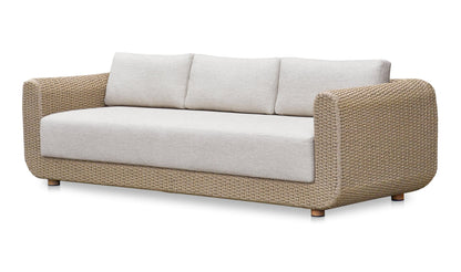 Moe's Home Collection Outdoor Sofas Soma Outdoor Sofa Natural Soma Outdoor Sofa Natural
