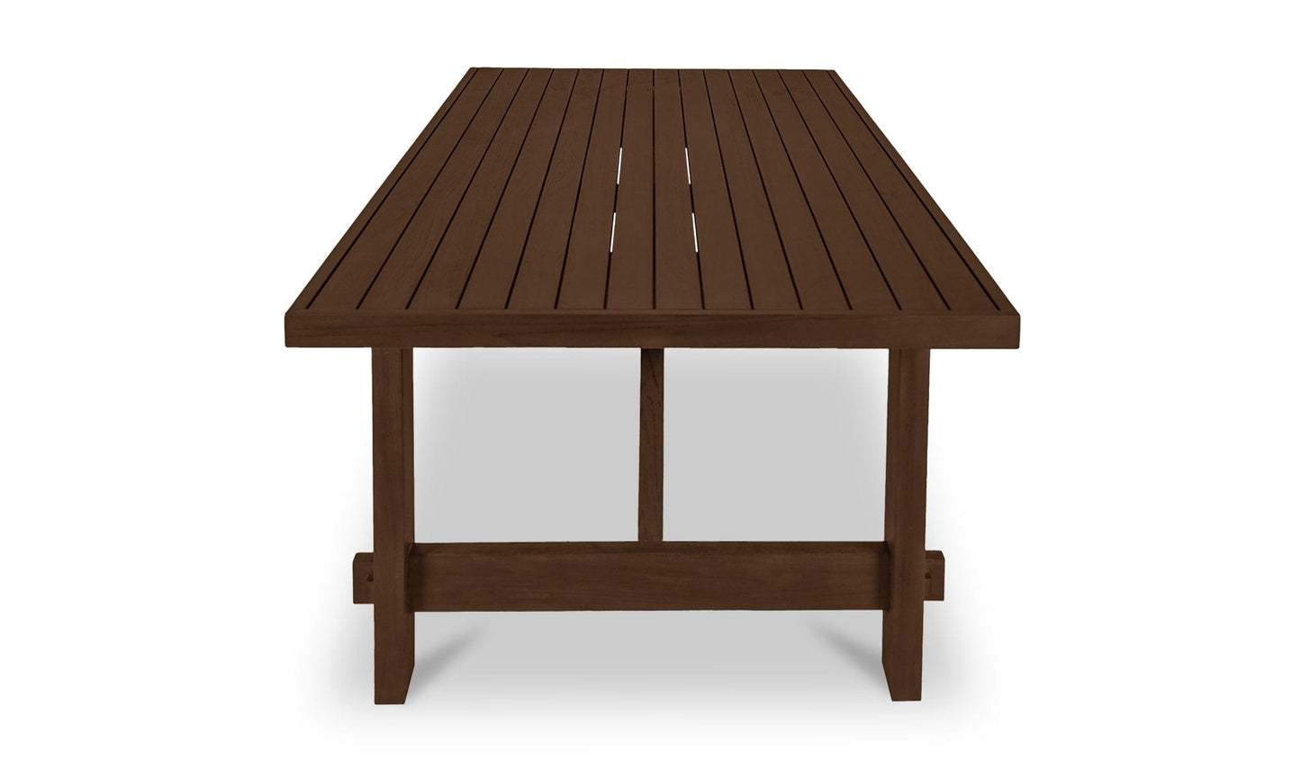 Moe's Home Collection Outdoor Table Esmond Outdoor Dining Table Brown Esmond Outdoor Dining Table Brown