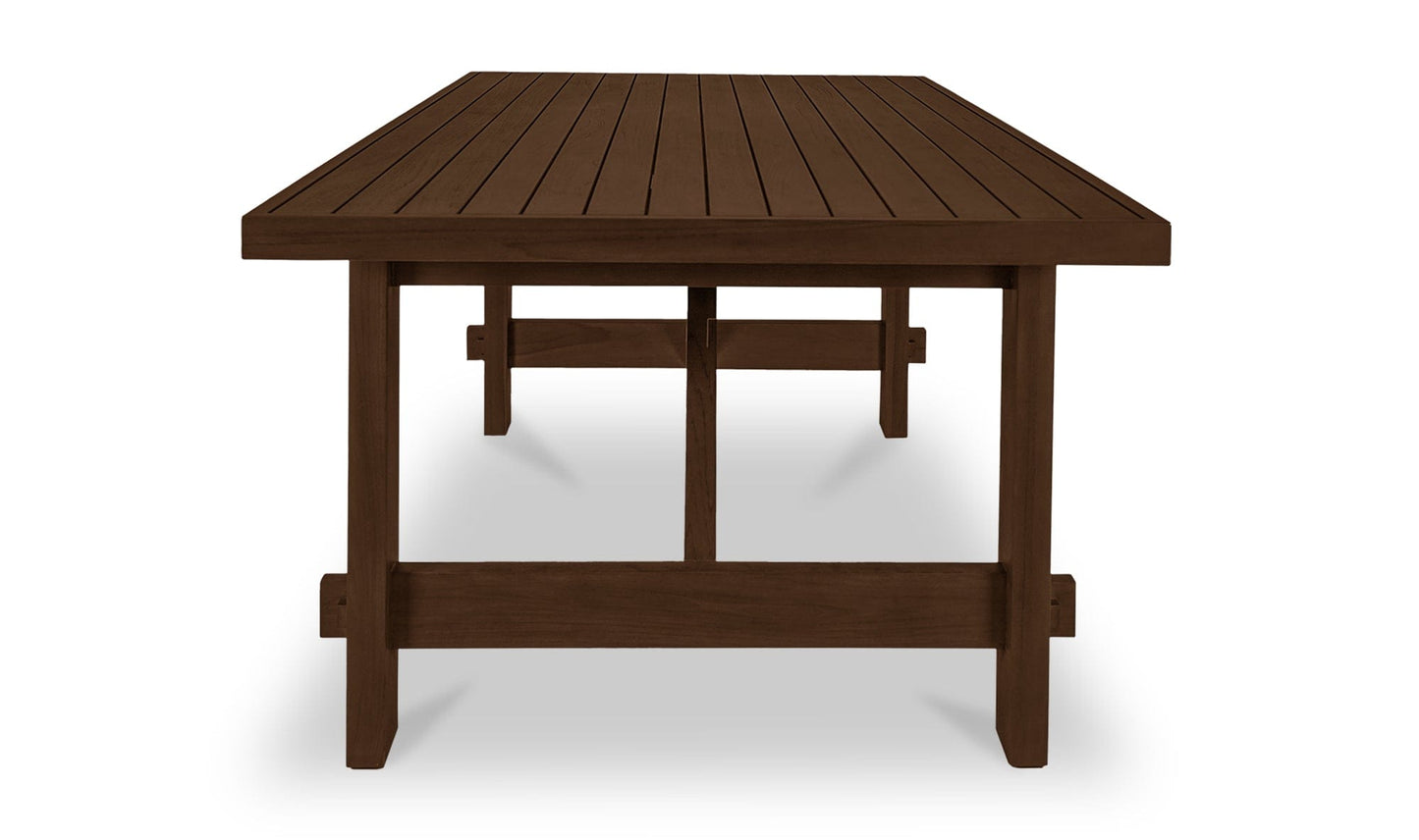 Moe's Home Collection Outdoor Table Esmond Outdoor Dining Table Brown Esmond Outdoor Dining Table Brown