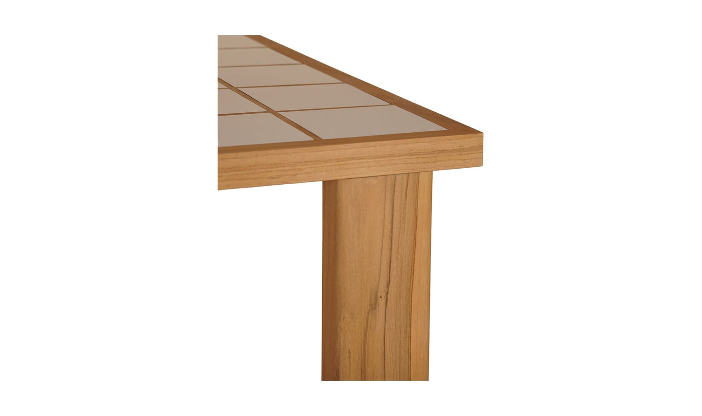 Moe's Home Collection Outdoor Table Marina Outdoor Dining Table Brown Marina Outdoor Dining Table Brown