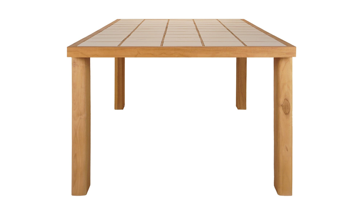 Moe's Home Collection Outdoor Table Marina Outdoor Dining Table Brown Marina Outdoor Dining Table Brown