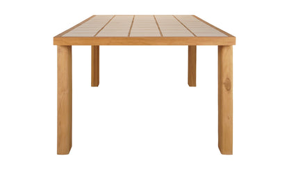 Moe's Home Collection Outdoor Table Marina Outdoor Dining Table Brown Marina Outdoor Dining Table Brown