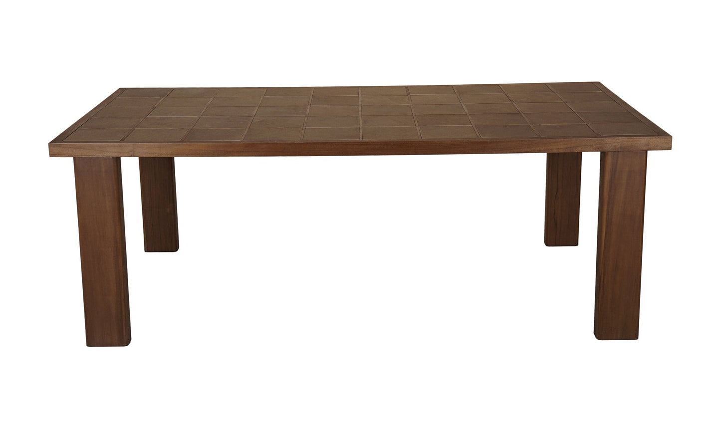 Moe's Home Collection Outdoor Table Marina Outdoor Dining Table Brown Marina Outdoor Dining Table Brown