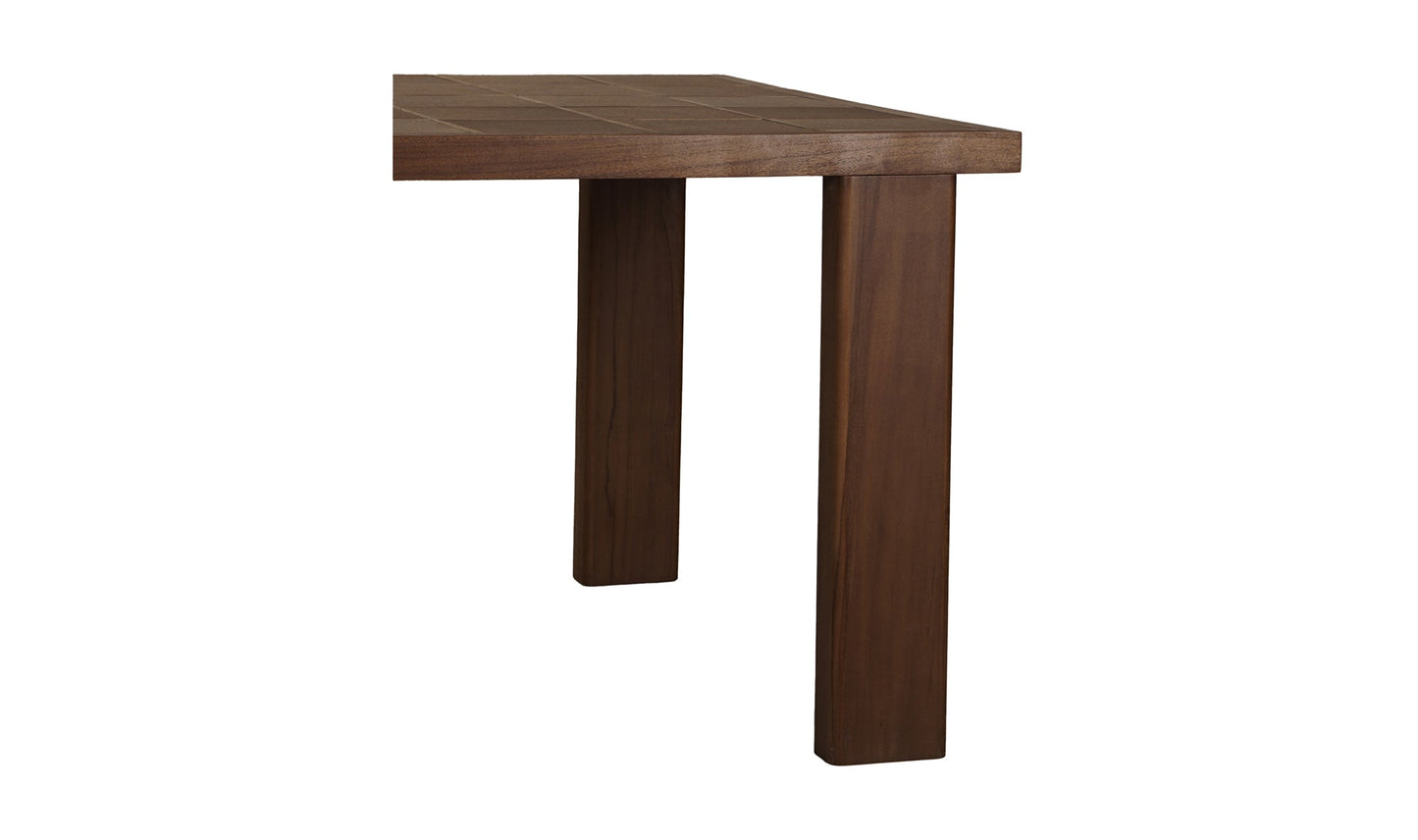 Moe's Home Collection Outdoor Table Marina Outdoor Dining Table Brown Marina Outdoor Dining Table Brown