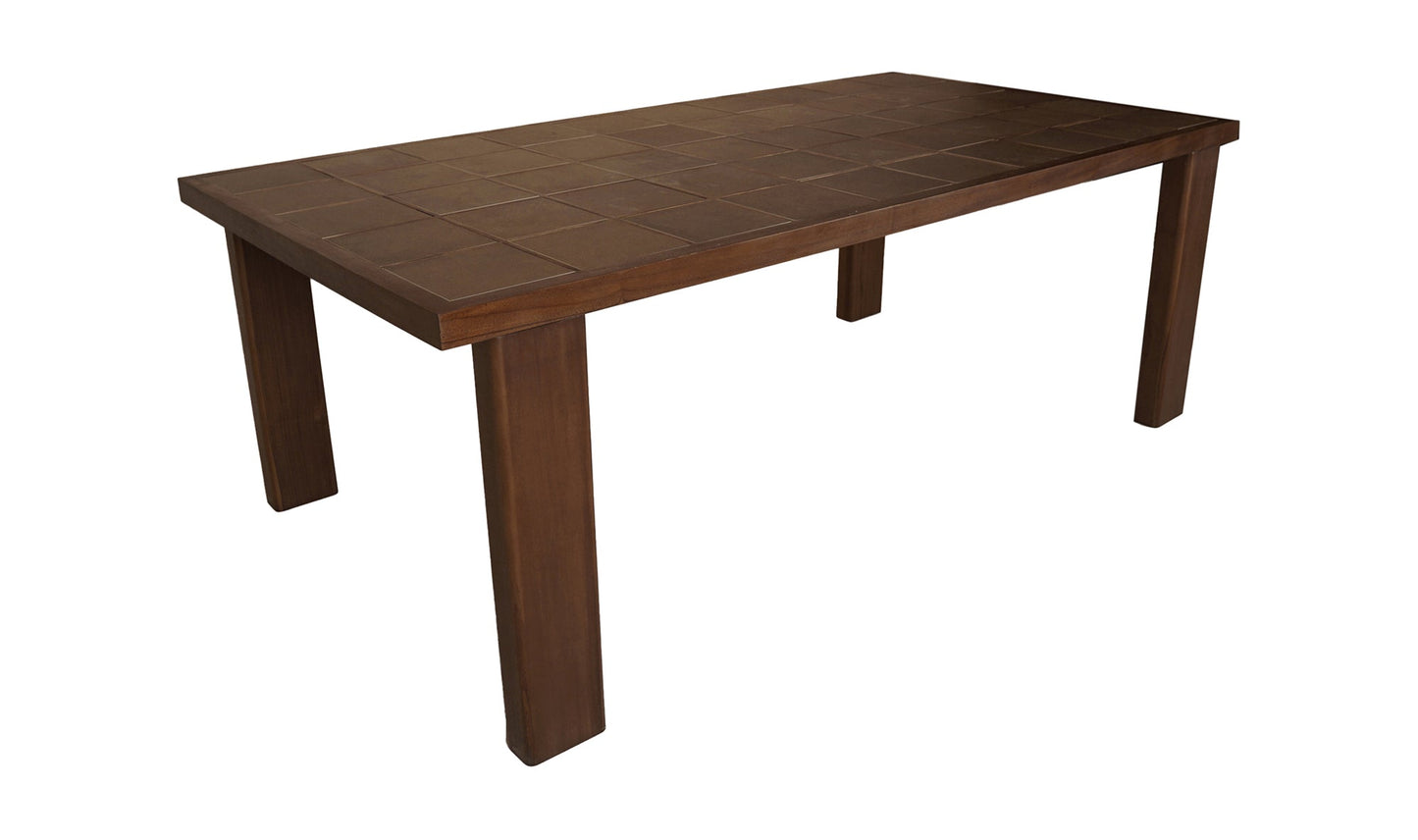Moe's Home Collection Outdoor Table Marina Outdoor Dining Table Brown Marina Outdoor Dining Table Brown