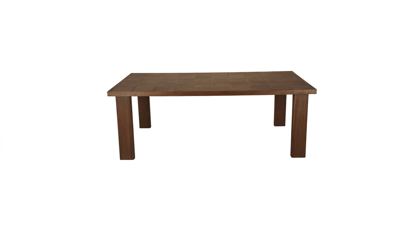 Moe's Home Collection Outdoor Table Marina Outdoor Dining Table Brown Marina Outdoor Dining Table Brown