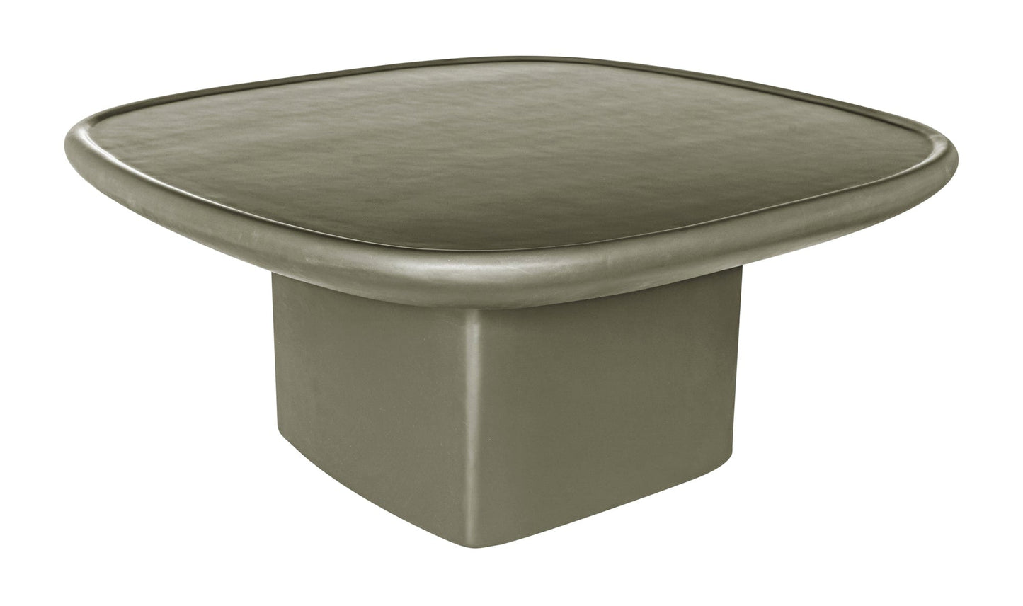 Moe's Home Collection Outdoor Tables Manon Outdoor Coffee Table Deep Green Manon Outdoor Coffee Table Deep Green