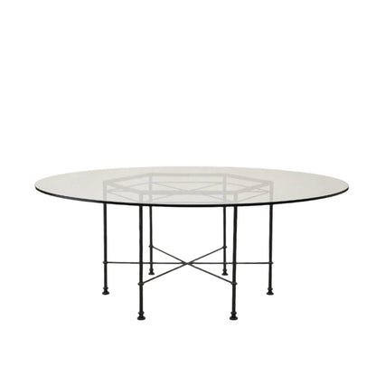 House of Leon Outdoor Tables 60" Provence Outdoor Glass Dining Table Provence Outdoor Glass Dining Table