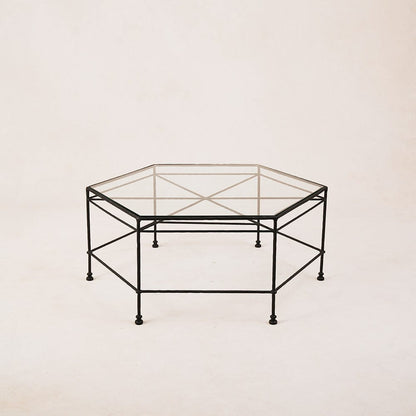House of Leon Outdoor Tables Provence Outdoor Glass Hexagonal Coffee Table Provence Outdoor Glass Hexagonal Coffee Table