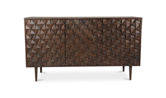 The Carpentry Shop Co. Pablo 3 Door Sideboard Dark Brown Pablo 3 Door Sideboard Dark Brown