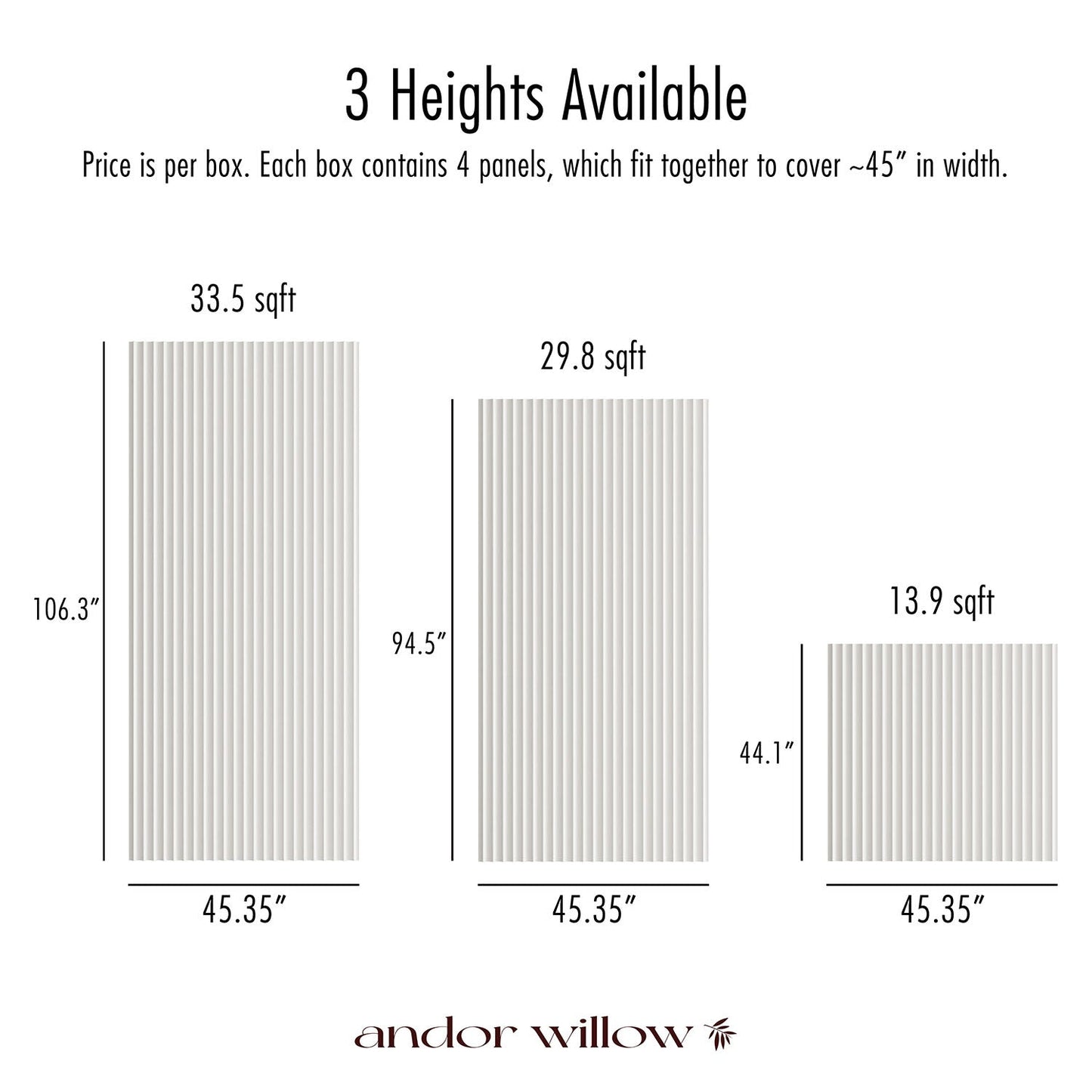 Paintable Wide Ribbed Wall Panels