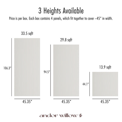 Paintable Wide Ribbed Wall Panels