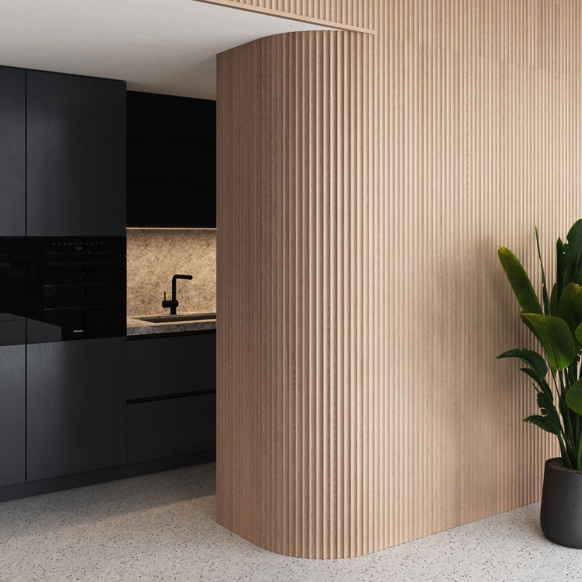 andor willow Panel White Oak / 94.5" / Fluted Fluted Wood Panels Fluted Wood Panels