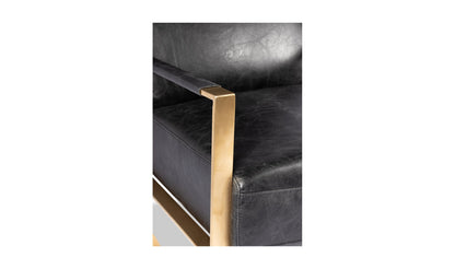 The Carpentry Shop Co. PARADISO CHAIR ONYX BLACK LEATHER PARADISO CHAIR ONYX BLACK LEATHER