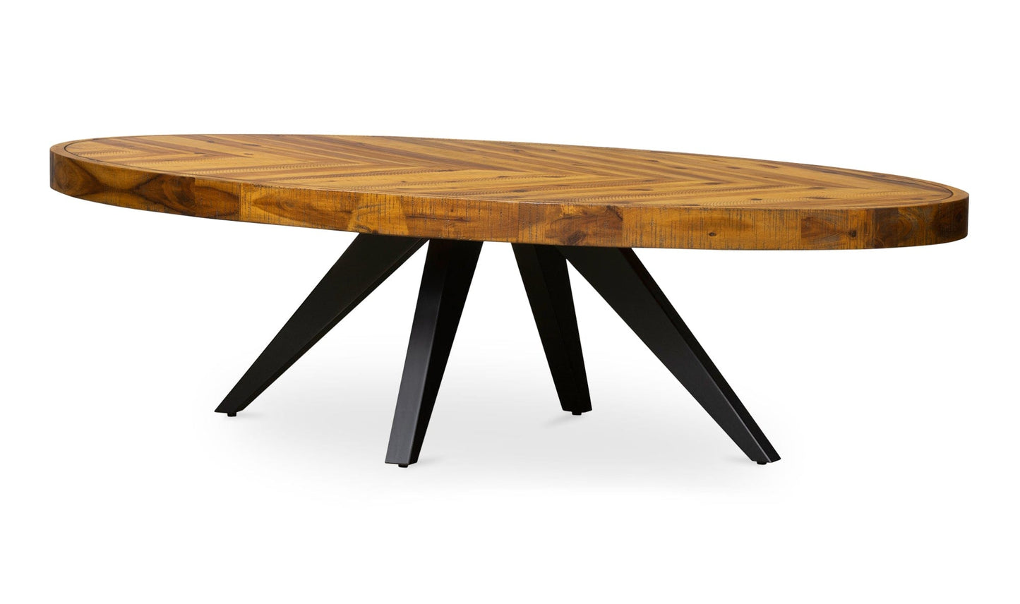 The Carpentry Shop Co. PARQ OVAL COFFEE TABLE AMBER PARQ OVAL COFFEE TABLE AMBER