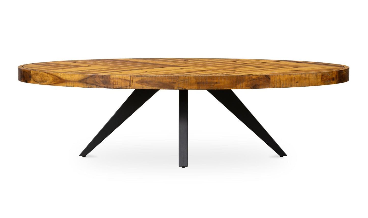 The Carpentry Shop Co. PARQ OVAL COFFEE TABLE AMBER PARQ OVAL COFFEE TABLE AMBER