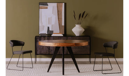 The Carpentry Shop Co. PARQ ROUND DINING TABLE AMBER PARQ ROUND DINING TABLE AMBER