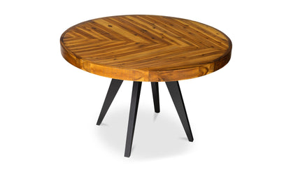 The Carpentry Shop Co. PARQ ROUND DINING TABLE AMBER PARQ ROUND DINING TABLE AMBER