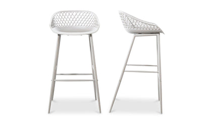 Moe's White PIAZZA OUTDOOR BARSTOOL-SET OF TWO