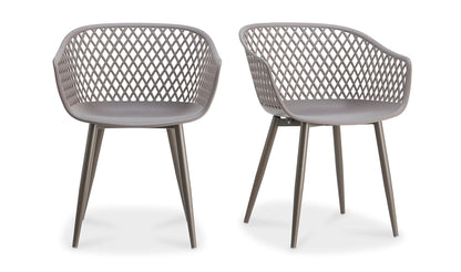 Moe's Home Collection PIAZZA OUTDOOR CHAIR GREY-M2 PIAZZA OUTDOOR CHAIR GREY-M2