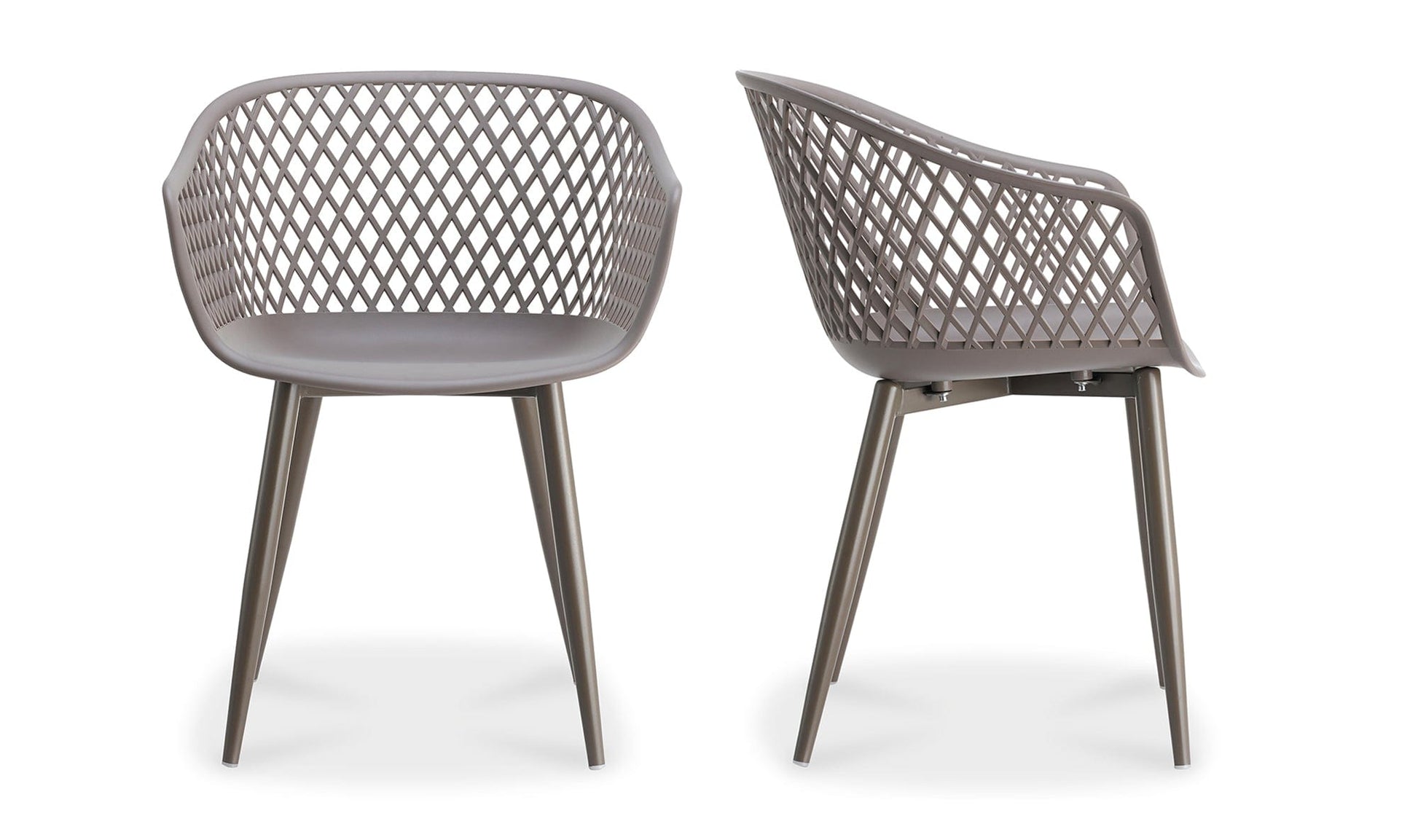 Moe's Grey PIAZZA OUTDOOR CHAIR - SET OF TWO