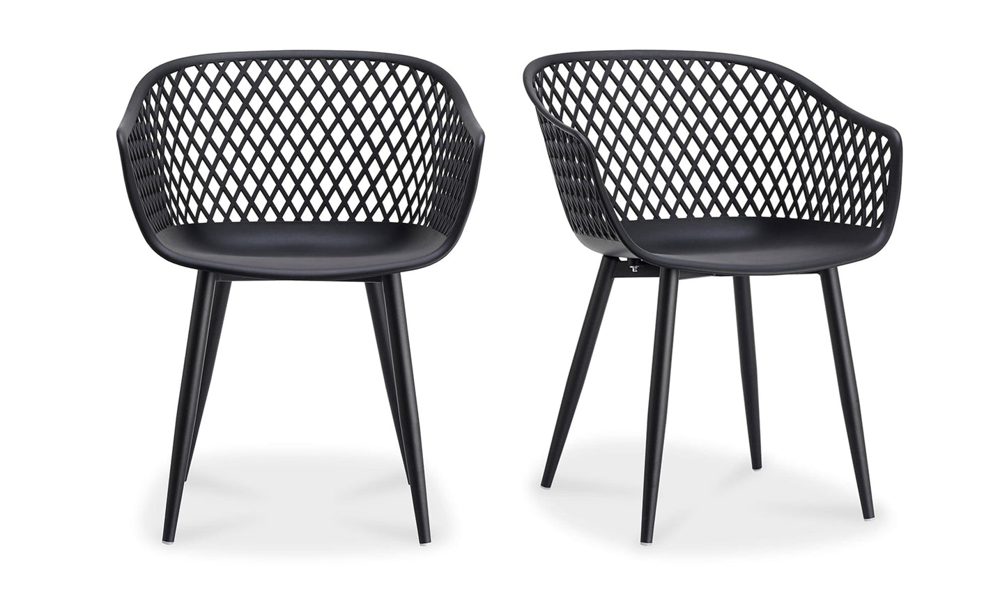 Moe's Black PIAZZA OUTDOOR CHAIR - SET OF TWO