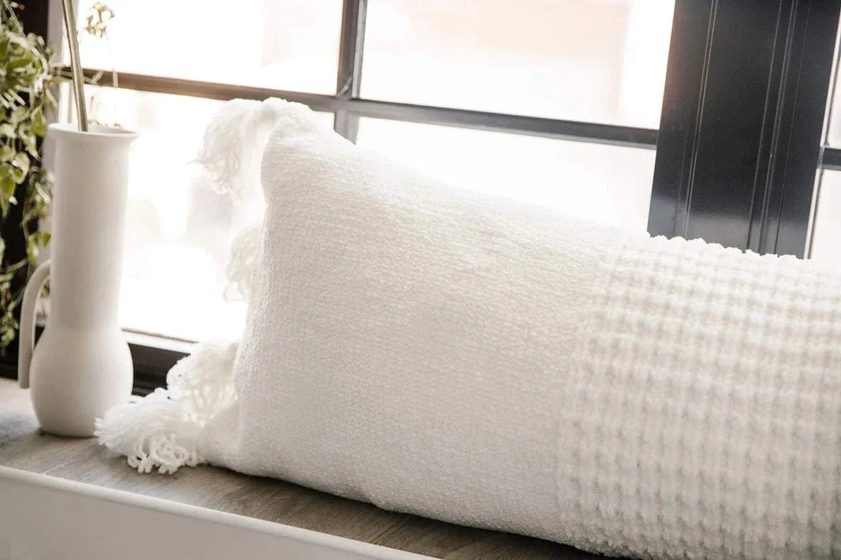 Sunday Citizen Pillows Braided Pom Pom Lumbar Pillow Braided Pom Pom Lumbar Pillow
