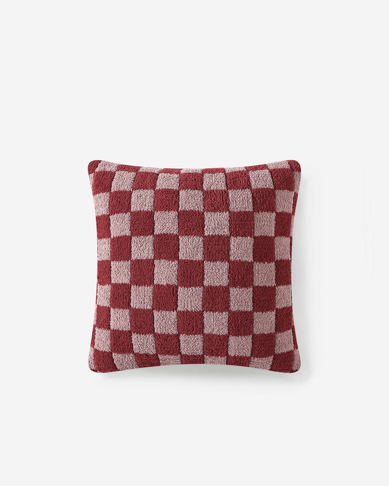 Sunday Citizen Pillows Pomegranate - Rose / 20" x 20" Checkerboard Throw Pillow Checkerboard Throw Pillow