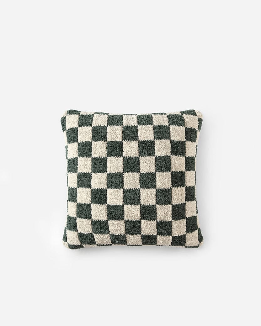 Sunday Citizen Pillows Moss - Sahara Tan / 20" x 20" Checkerboard Throw Pillow Checkerboard Throw Pillow