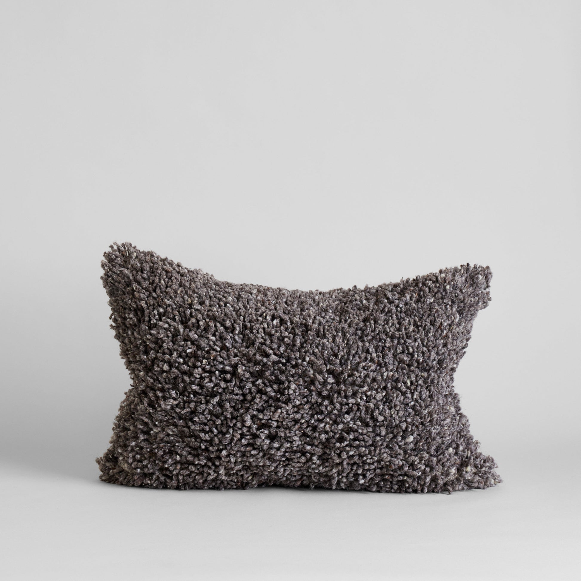 Bloomist Pillows Driftwood / Cover Only Handmade Wool Shag Pillow, 16"x24"