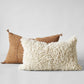 Bloomist Pillows Handmade Wool Shag Pillow, 16"x24"