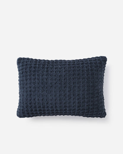Sunday Citizen Pillows Midnight / 18" x 12" Snug Waffle Mini Pillow Snug Waffle Mini Pillow